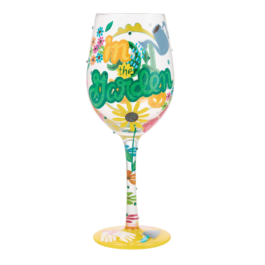 Better In The Garden Hand Painted Wine Glass