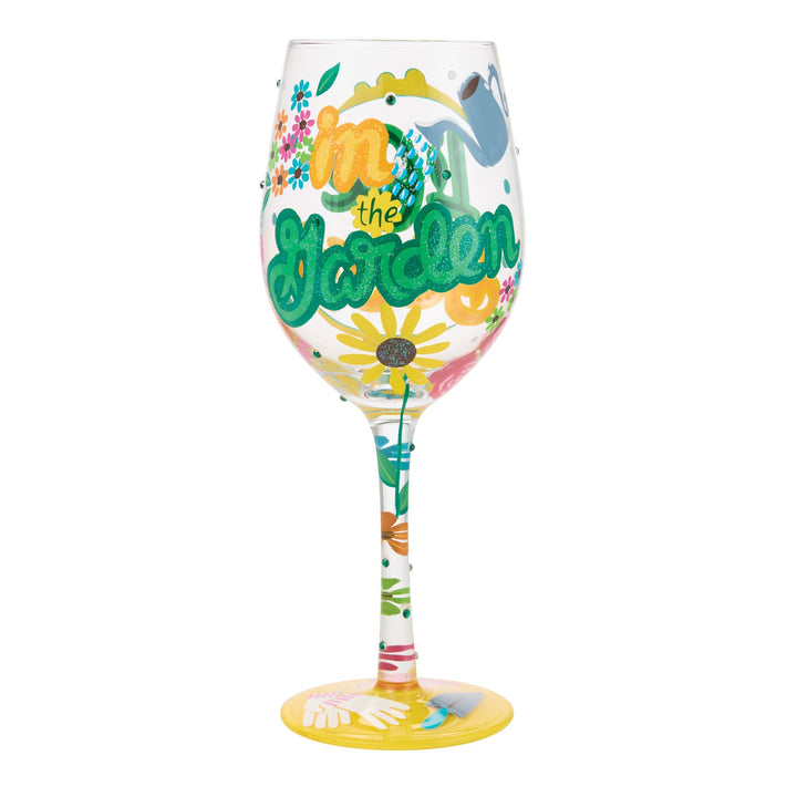 Better In The Garden Hand Painted Wine Glass