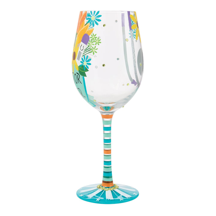 Best Doctor Ever Hand Painted Wine Glass