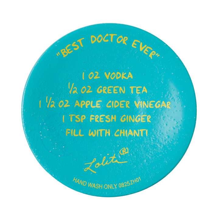 Best Doctor Ever Hand Painted Wine Glass