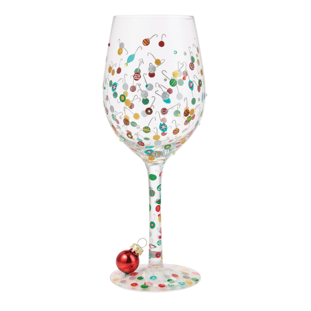 Ornaments-A-Million Hand Painted Wine Glass