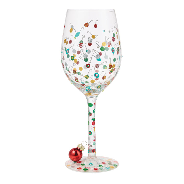 Ornaments-A-Million Hand Painted Wine Glass