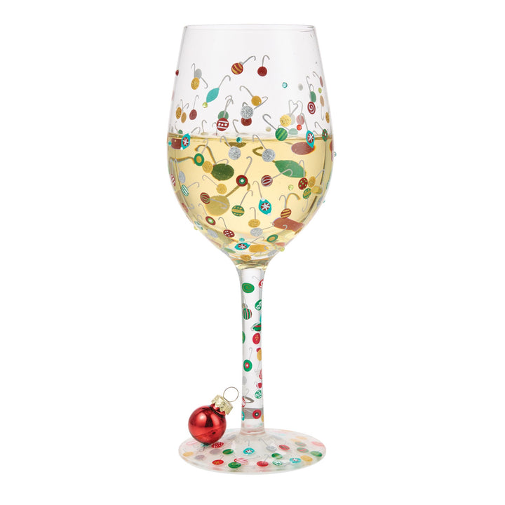 Ornaments-A-Million Hand Painted Wine Glass