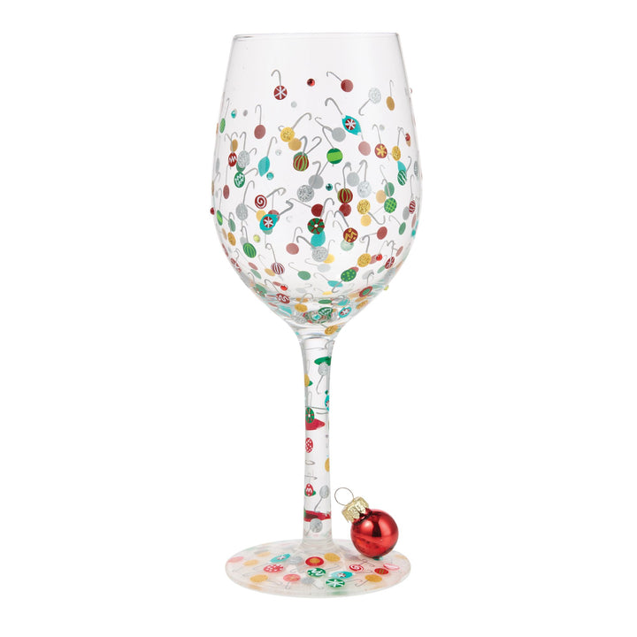 Ornaments-A-Million Hand Painted Wine Glass