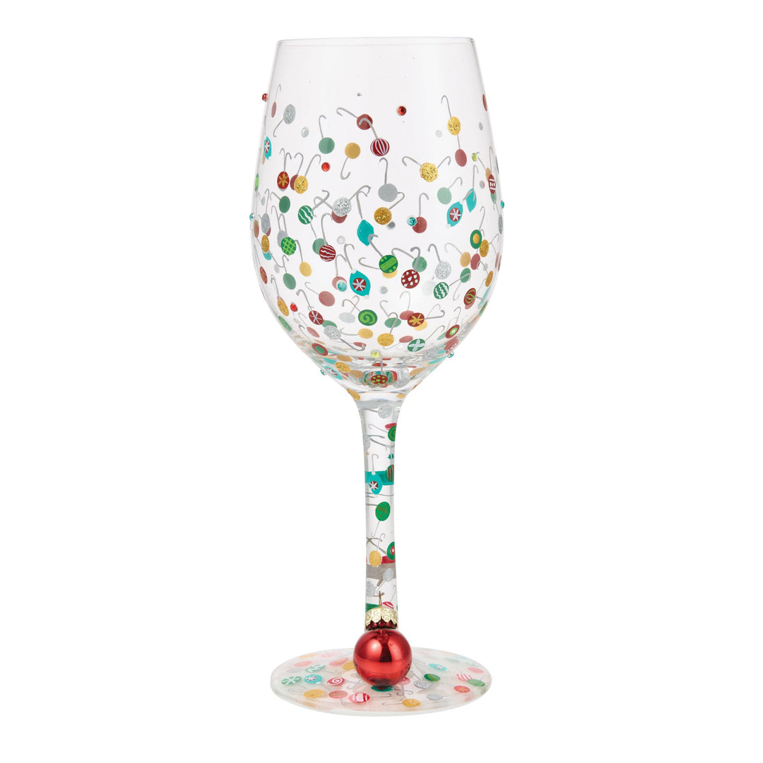 Ornaments-A-Million Hand Painted Wine Glass