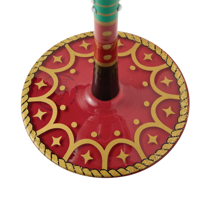 Nutcracker Snow Globe  Hand Painted Wine Glass