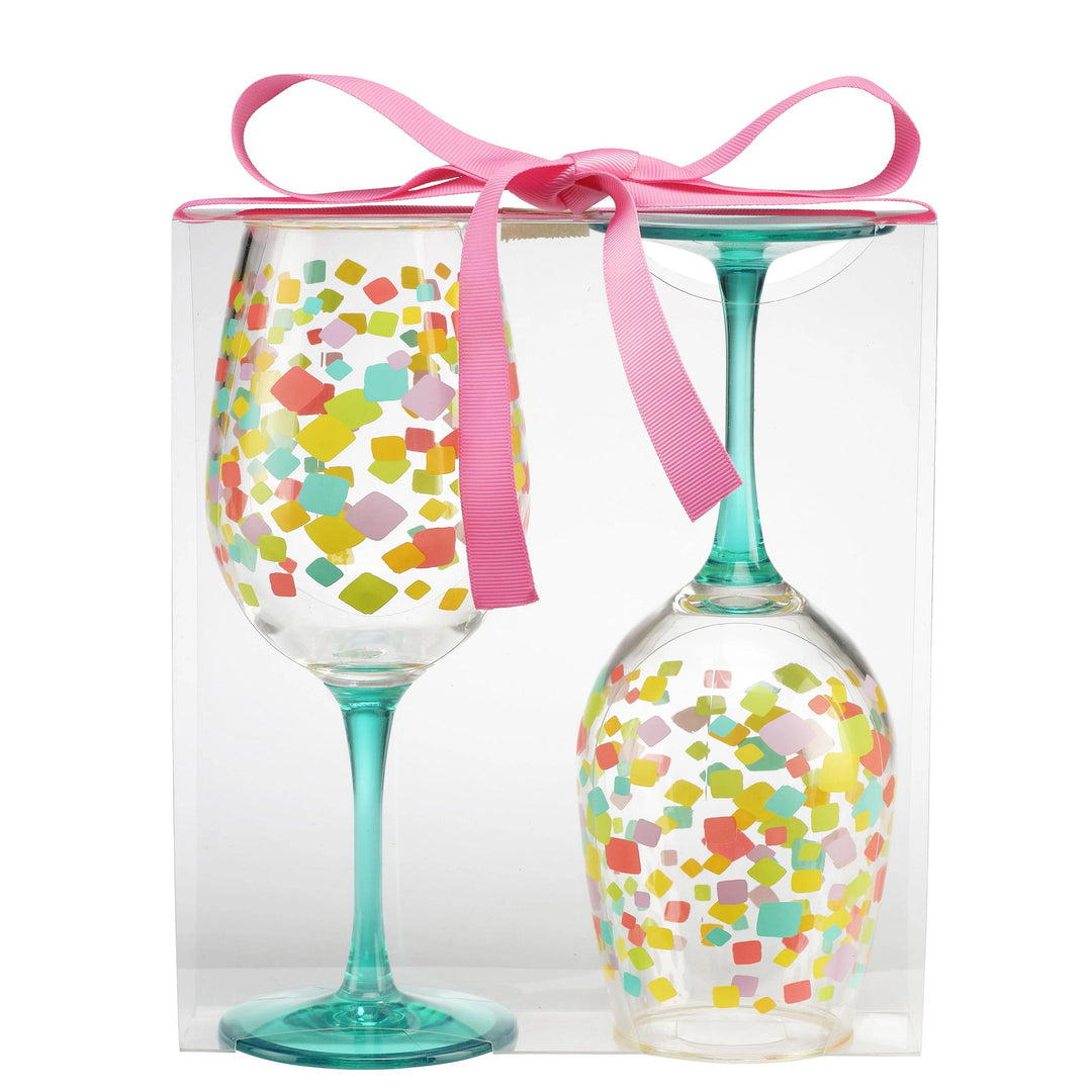 Confetti Acrylic Stemmed