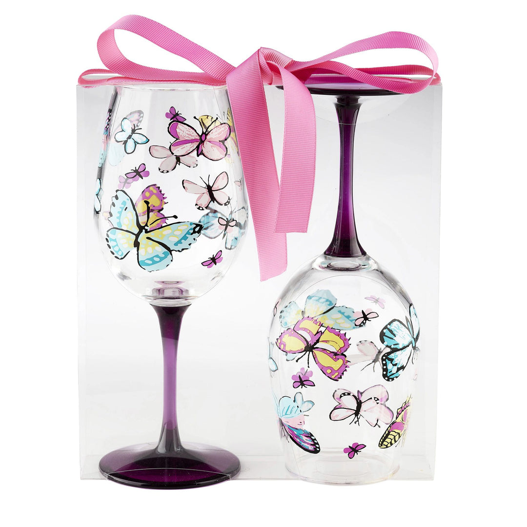 Butterfly Acrylic Stemmed