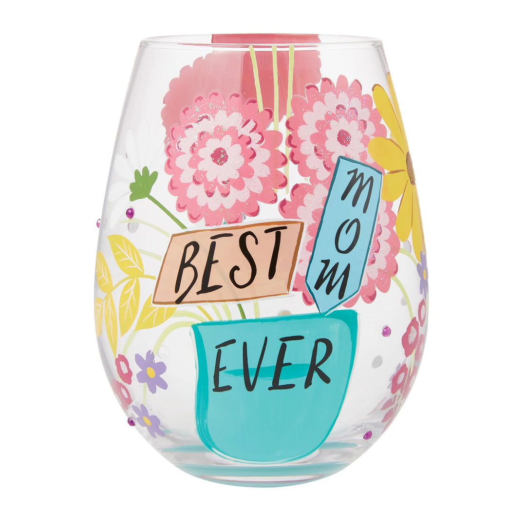 Best Mom Ever Glass