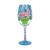 "Best Aunt Ever" Hand-Painted Wine Glass, 15 oz.
