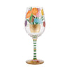 "Best Bonus Mom Ever" Hand-Painted Wine Glass, 15 oz.