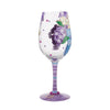 "Best Grandma Ever" Hand-Painted Wine Glass, 15 oz.