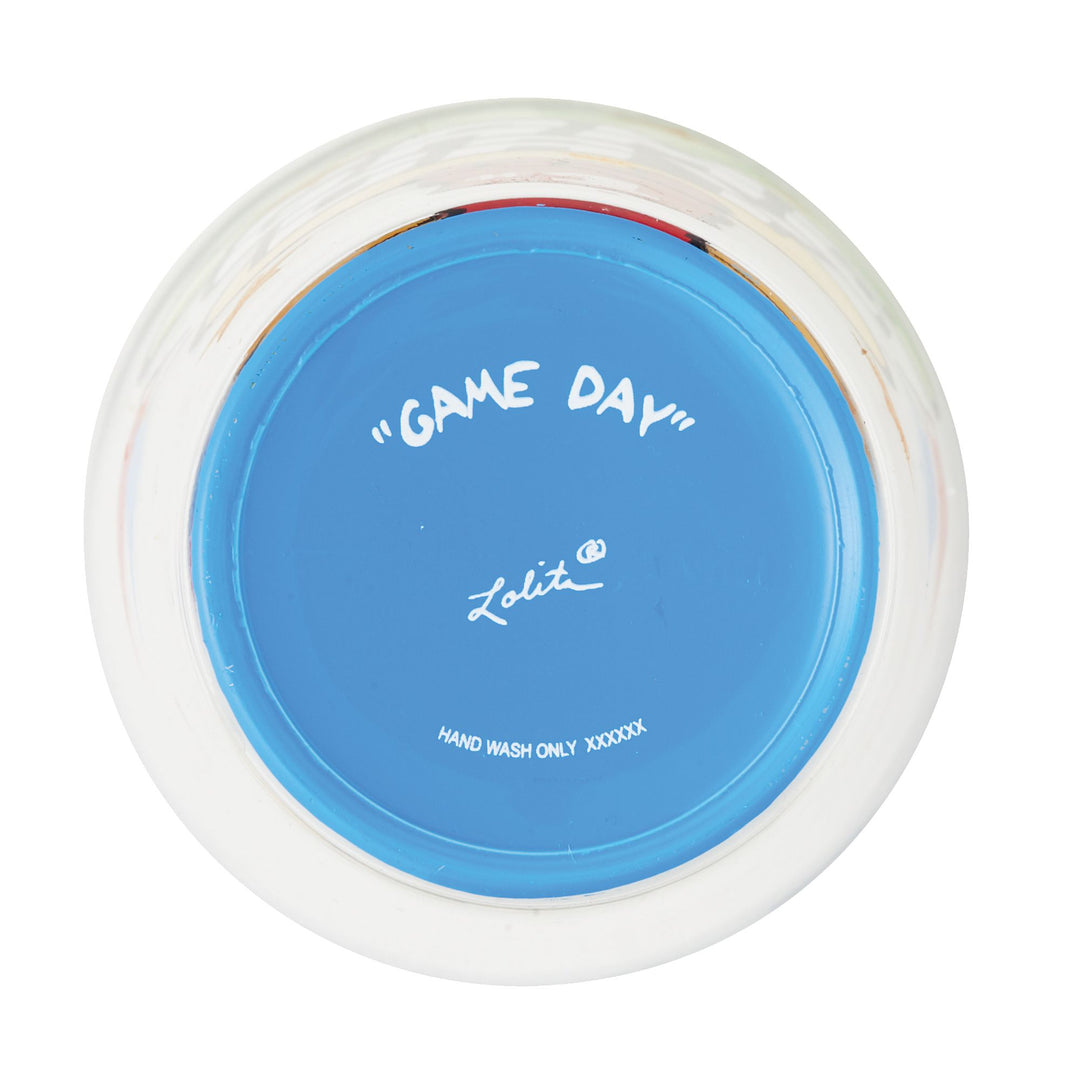 Game Day Hand-Painted Beer Glass, 16 oz.