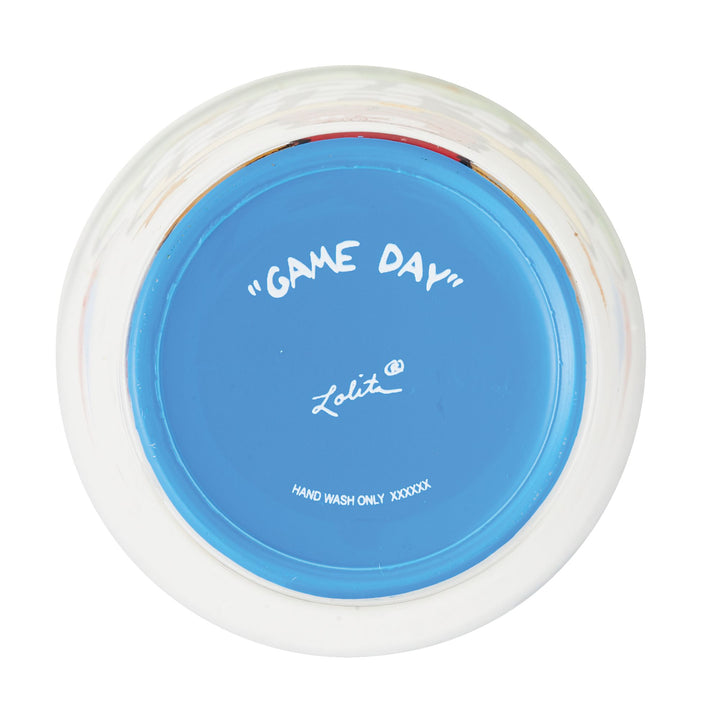 Game Day Hand-Painted Beer Glass, 16 oz.