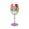 Wine Squad Hand-Painted Wine Glass, 15 oz.