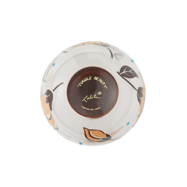 Lolita Jungle Beauty Handpainted Stemless Wine Glass, 20 oz.