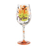 Witch Way to the Wine Hand-Painted Wine Glass, 15 oz.