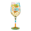 Here's To Your Retirement Hand Painted wine glass