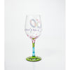50 is Just a Number Hand painted Wine Glass, 15 oz.