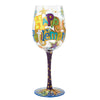 Lolita Happy Retirement Painted Wine Glass Gift