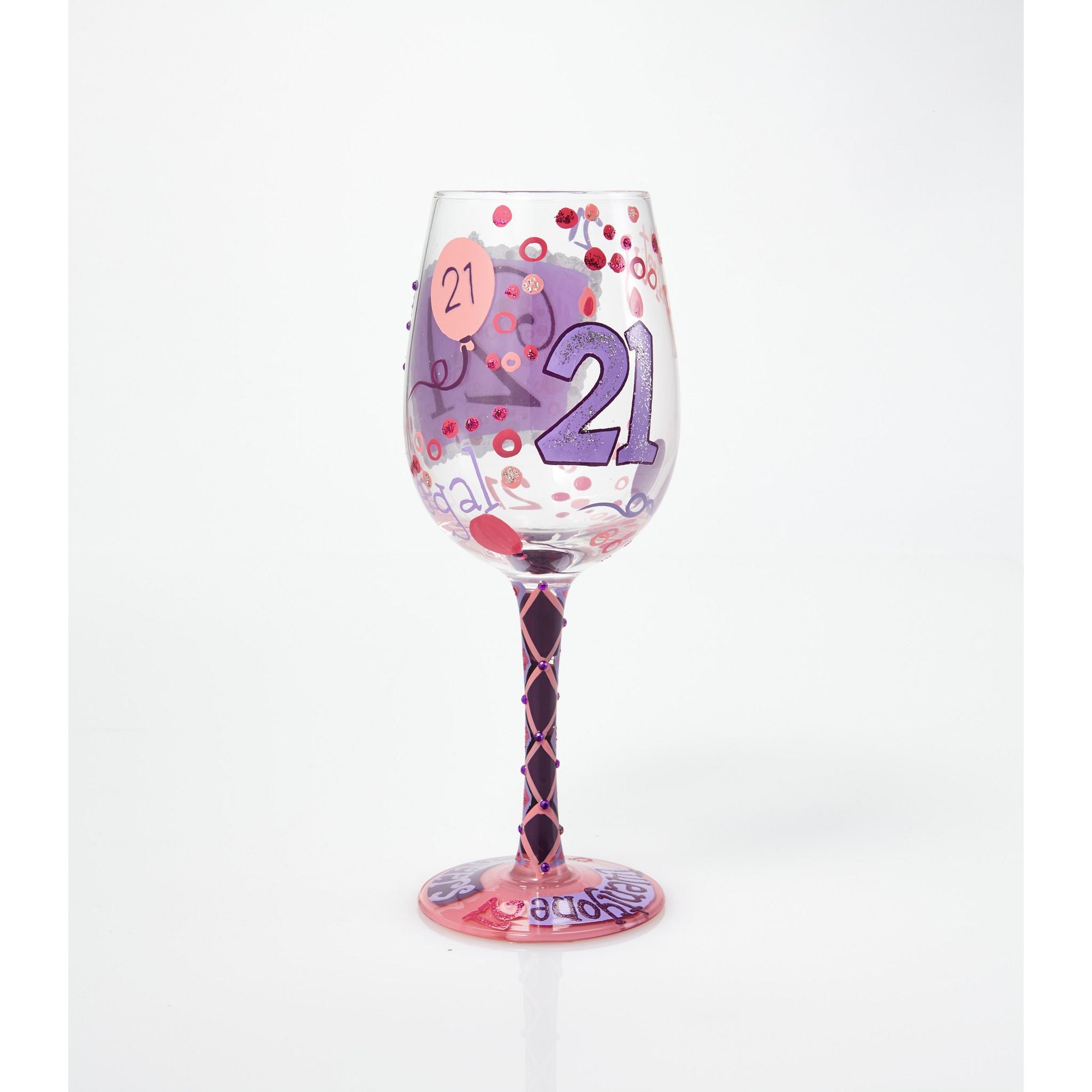 21st birthday glass discount